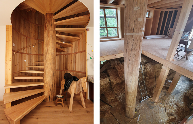 vom Stamm zum Treppenhaus - wie die Baumstammtreppe entsteht Bildquelle: GRÄFE vom Stamm zum Treppenhaus - wie die Baumstammtreppe entsteht