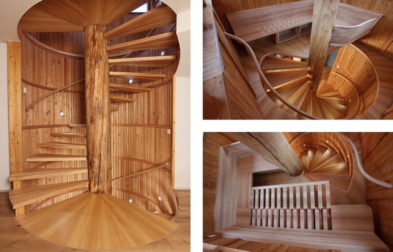 Mitteletage der Baumstammtreppe und Liegefläche der Turmebene Bildquelle: GRÄFE Mitteletage der Baumstammtreppe und Liegefläche der Turmebene