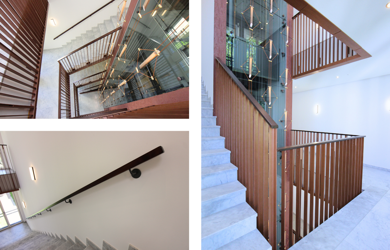 passend zum Handlauf wurden die Geländer mit Abdeckungen nachgerüstet  Bildquelle: GRÄFE