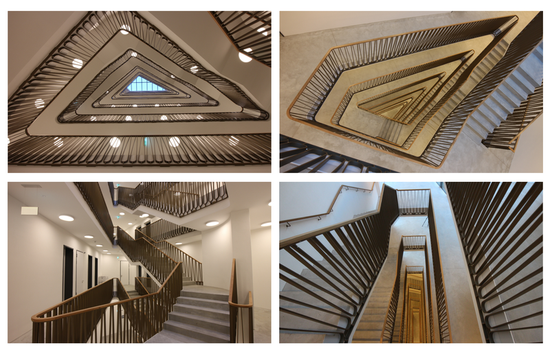 Steinbock Chur CH - Vierkanthandläufe auf den attraktiven Haupttreppengeländern    Bildquelle: GRÄFE