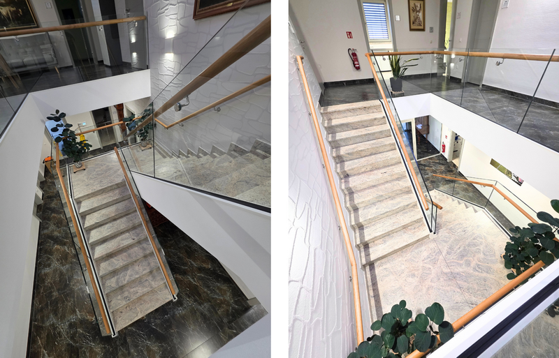 Einladend - edle Materialien kombiniert mit dezentem Weiss und der Transparenz des Glases     Bildquelle: GRÄFE